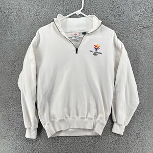 Olympic 2002 Salt Lake City‎ 1/4 Zip Knit Pullover Men's Sz Small